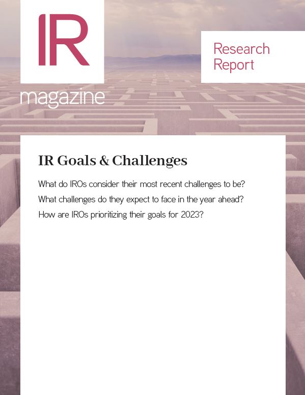 2023 IR Strategy - Goals & Challenges