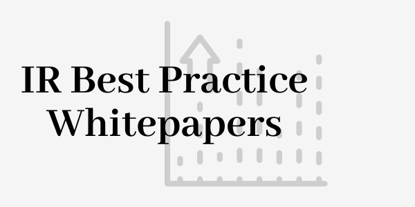 IR best practice whitepapers