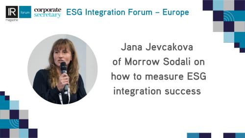 IR TV: Five questions with Jana Jevcakova of Morrow Sodali on ESG integration and how to navigate the backlash