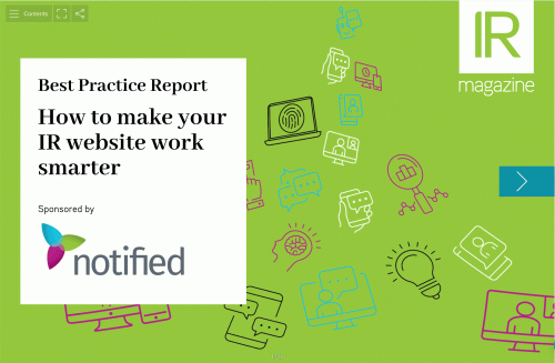 Best Practice Report: How to make your IR website work smarter now available