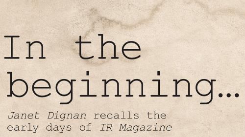 A new voice for investor relations: The early days of IR Magazine