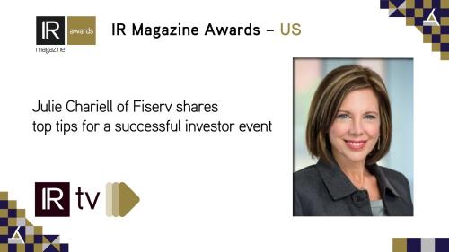 Julie Chariell of Fiserv shares top tips for a successful investor event 
