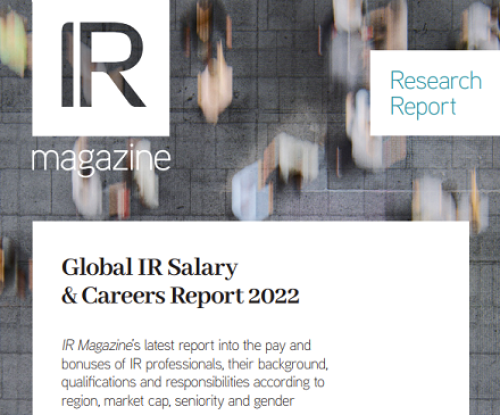 Global IR Salary & Careers Report 2022 now available