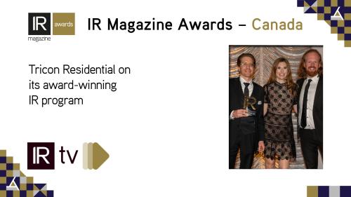 IR TV: Tricon Residential on its award-winning IR program  