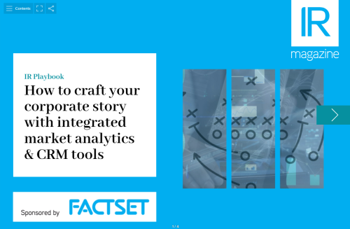 IR Playbook: How to craft your corporate story with integrated market analytics & CRM tools