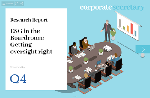 ESG in the Boardroom report – available now