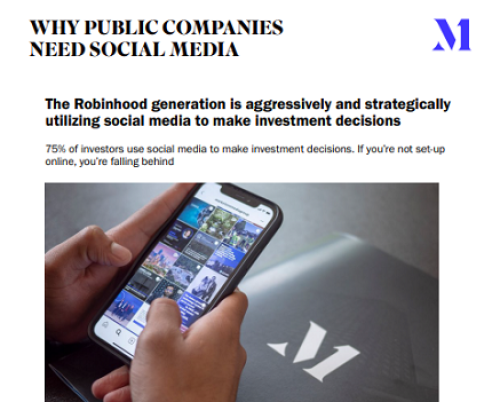 Why public companies need social media