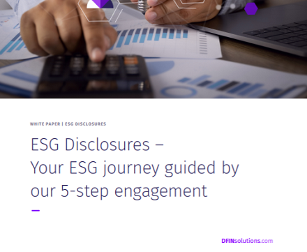 ESG Disclosures - Your ESG journey guided by our 5-step engagement