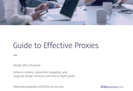 Guide to Effective Proxies: ESG and HCM Edition