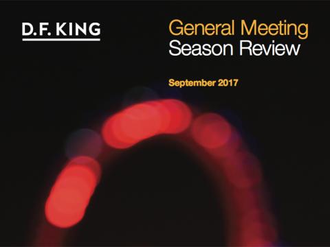D.F King’s General Meeting Season Review