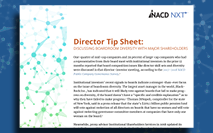 Director Tip Sheet: Discussing Boardroom Diversity With Major Shareholders