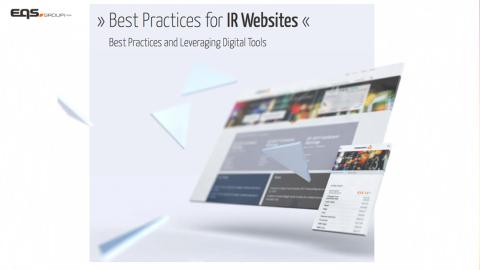 Best Practices For IR Websites and Leveraging Digital Tools