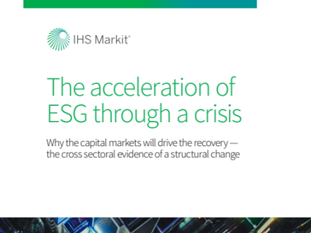 Acceleration of ESG through a crisis