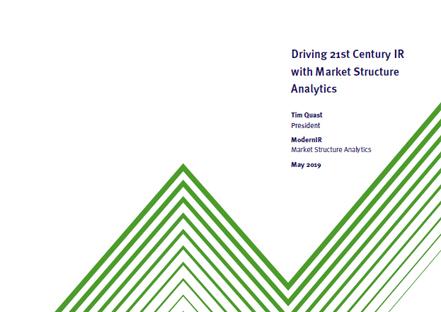 Driving 21st-century IR with market structure analytics