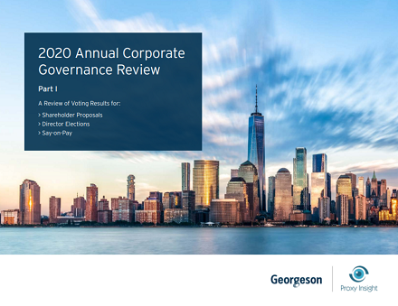 Georgeson’s 2020 Annual Corporate Governance Review