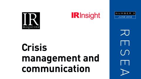 Crisis management and communication research report
