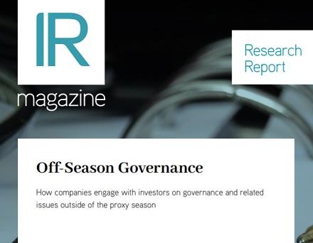 Off-Season Governance report now available
