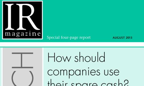 Research Section: How should companies use their spare cash?