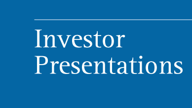 Investor Presentations
