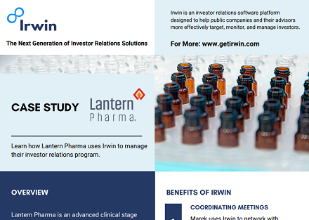 Irwin case study: Lantern Pharma