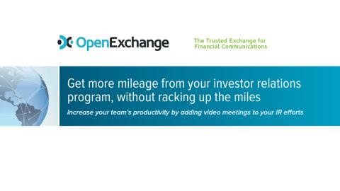 Get more mileage from your investor relations program, without racking up the miles