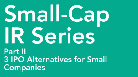 3 IPO alternatives for small-cap companies