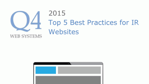Top 5 best practices for IR websites