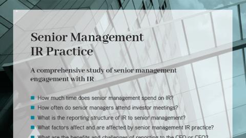 Senior Management IR Practice