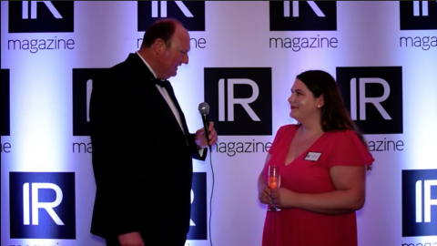 Rachel Martin, Severn Trent talks to us at the IR Magazine Awards Europe - 2022