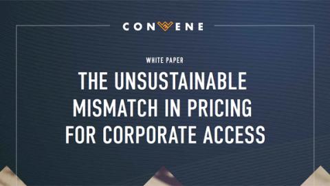 The unsustainable mismatch in pricing for corporate access